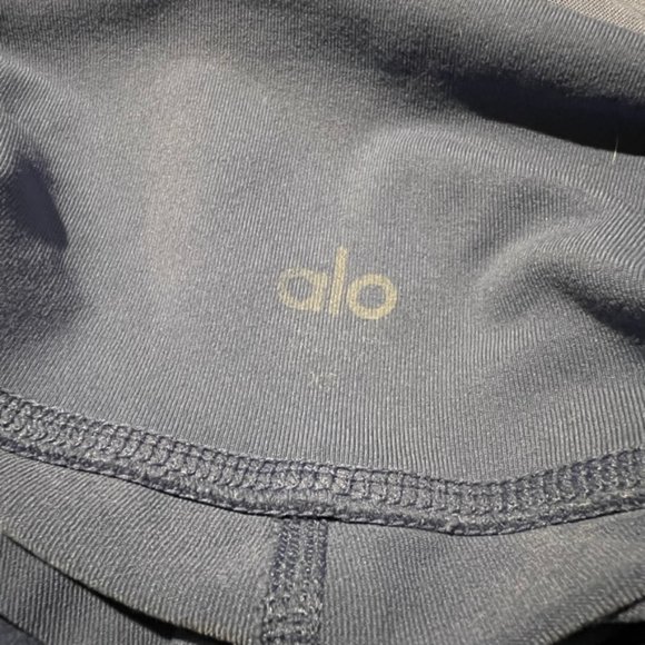 ALO YOGA PIC LEGGINGS BLUE MESH FULL LENGTH SIZE XS - Picture 5 of 6